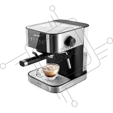 Кофеварка рожковая Centek CT-1164 серебристый, исп. кофе - молотый, 1.5 л, 1150 Вт, 15 Бар.
