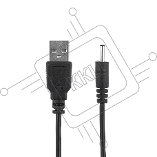 Кабель USB штекер - DC разъем питание 1,4х3,4 мм, спираль 1,5 метра REXANT