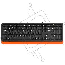 Клавиатура A4Tech Fstyler FKS10 проводная, USB, черный/оранжевый