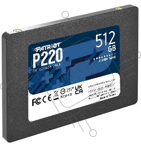 Накопитель SSD Patriot P220 512GB, SATA 2.5