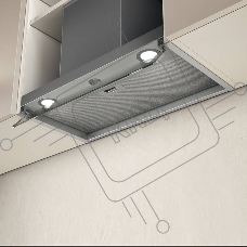 Вытяжка встраиваемая ELICA BOXIN IX/A/60 / механическое управление, 750 куб. м. , нержавеющая сталь