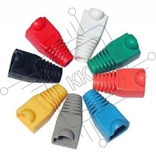 Защитные колпачки для кабеля 6,0мм cat.5, на соединение коннектора с кабелем, зеленый, 100 шт. в пчк