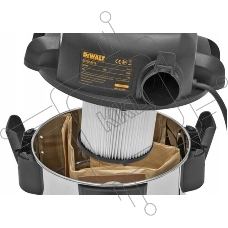 Строительный пылесос DeWalt DXV30SAPTA 750Вт (уборка: сухая/влажная) серебристый