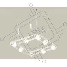 Светильник Ambrella light XB9177154/8 SWH/FR белый песок/белый матовый GX53 (C9177, N8402)