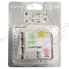 Картридж струйный Cactus CS-EPT0486 светло-пурпурный (14,4 мл) для Epson Stylus Photo R200/R220/R300/R320/R340/RX500/RX600/RX620/RX640