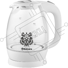 Чайник электрический Sakura SA-2715W (1.7) стекл подсв