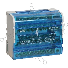 Шины на DIN-рейку в корпусе Iek YND10-4-11-125 (кросс-модуль) ШНК 4х11 3L+PEN ИЭК