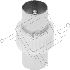 Адаптер антенный Premier 4-400/2 Coax (m)/Coax (m) серебристый (уп.:2шт)