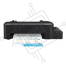 Принтер Epson L120, 4-цветный струйный СНПЧ A4, 8.5 (4.5 цв) стр/мин, 720x720 dpi, подача: 50 лист., USB (старт.чернила - около 2000 ч/б стр, 3500 цв. стр., без учета первой прокачки)