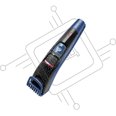 Машинка для стрижки Centek CT-2104 (черн/синий) DC мотор, аккумулятор, до 50 мин., USB зарядка