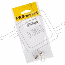 Переходник антенный, (гнездо F - штекер TV), (1шт.) (пакет)  PROconnect