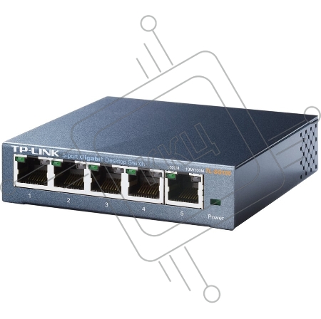 Коммутатор TP-Link SOHO  TL-SG105  5-port Desktop Gigabit Switch, 5 10/100/1000M RJ45 ports, metal case