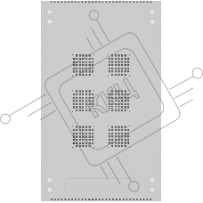 Шкаф серверный NTSS Премиум (NTSS-R42U80100PD/PDD) напольный 42U 800x1000мм пер.дв.перфор. задн.дв.перфор.2-хст. 900кг серый IP20 сталь