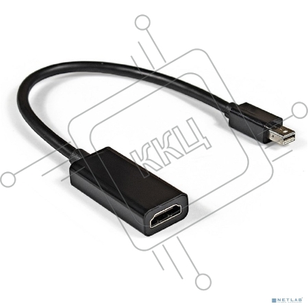 Кабель-переходник Exegate EX284922RUS  miniDisplayPort-HDMI ExeGate EX-mDPM-HDMIF-0.15 (mini20M/19F, 0,15м)
