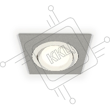 Комплект встраиваемого поворотного светильника Ambrella light XC7633080 SGR/SWH серый песок/белый песок MR16 GU5.3 (C7633, N7001)