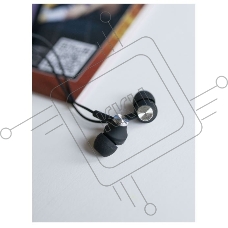 Наушники вакуумные AUX разъём с МК без рег.громкости длина 1.1м More Choice G20 (Black)