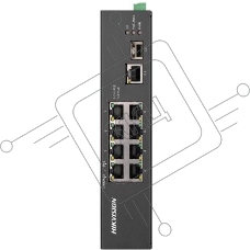 Коммутатор Hikvision DS-3T0310HP-E/HS 8x100Mb 1G 1SFP 6PoE+ 110W неуправляемый
