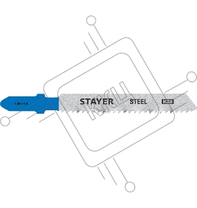 Полотна Stayer , T118B, для эл/лобзика, HSS, по металлу 3-6мм, T-хвост., шаг 1,8мм, 50мм, 2шт 159931.8_z02