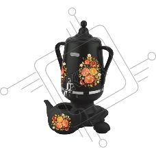 Самовар Добрыня DO-430 (4,0л.) ЖОСТОВО чер/кер.з.(1л)