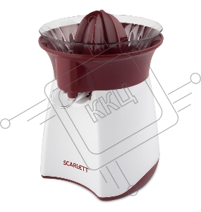 Соковыжималка цитрусовая Scarlett  SC-JE50C07 25Вт рез.сок.:700мл. белый/красный