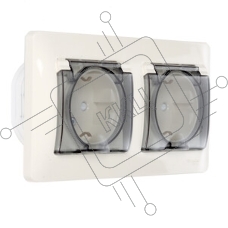 Розетка 2-ая с/з, со шторками, в сборе, IP44 GSL000247 Schneider Electric Glossa Бежевый