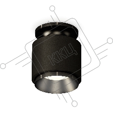 Светильник Ambrella Light XS7511060 SBK/PBK черный песок/черный полированный MR16 GU5.3 (N7926, C7511, N7031)