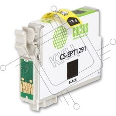 Картридж струйный Cactus CS-EPT1291 (T1291) черный (15 мл) для Epson Stylus Office B42/BX305/BX305F/BX320/BX525/BX625/SX420/SX425/SX525/SX620
