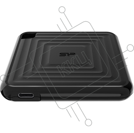 Твердотельный диск 240GB Silicon Power PC60, External, USB 3.2 Type-C [R/W - 540/500 MB/s] черный