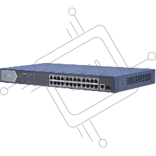 Коммутатор Hikvision DS-3E0526P-E 25G 1SFP 24PoE+ 270W неуправляемый