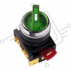 Переключатель ANCLR-22-3 на 3 фикс. полож. зел. 1з+1р ИЭК BSW10-ANCLR-3-K06