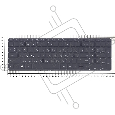 Клавиатура для ноутбука HP Pavilion 15-P 17-F черная с подсветкой