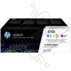 Картридж лазерный комплект HP 410X (CF252XM) голубой/пурпурный/желтый для HP Color LaserJet Pro M377/M452