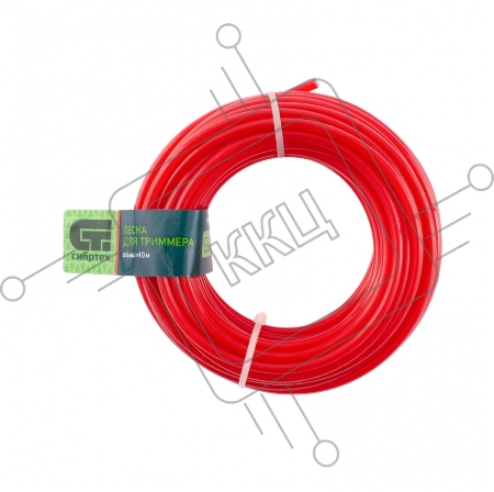 Леска для триммера СИБРТЕХ круглая, 4,0 мм х 10 м, 961495
