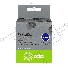 Картридж ленточный Cactus CS-LK4BWV белый шрифт, черный фон (12 мм, 9 м) для Epson LW300/LW400/LW700/LW600P/LW1000P/K400/Z700/Z900