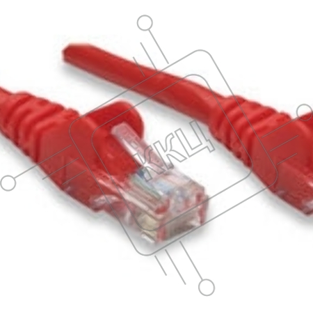 Коммутационный шнур Exegate EX258666RUS Патч-корд UTP кат. 5e,  0.3м Exegate красный