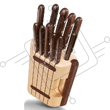 Набор ножей кухонных Victorinox Wood (5.1150.11) компл.:11шт с подставкой дерево подар.коробка
