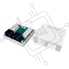 Розетка компьютерная RJ-45(8P8C) Hyperline, категория 5e, двойная, внешняя, Dual IDC