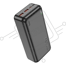 Внешний аккумулятор Powerbank HOCO J101B Astute, QC3.0, PD3.0, 3A, 30000mAh черный