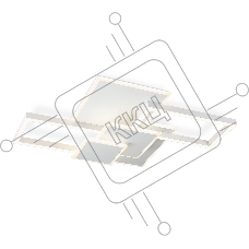 Потолочный светодиодный светильник Ambrella light FA1031/5 WH белый 95W 3000K-6400K 705*500*95 (ПДУ ИК)