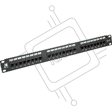 Патч-панель LANMASTER 24 порта с индикаторами, UTP, кат.5E, 1U