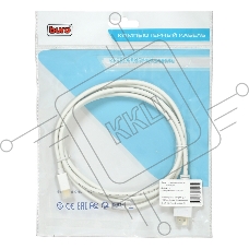 Кабель аудио-видео Buro 1.2v miniDisplayport (m)/HDMI (m) 2м. Позолоченные контакты белый (BHP MDPP-HDMI-2)
