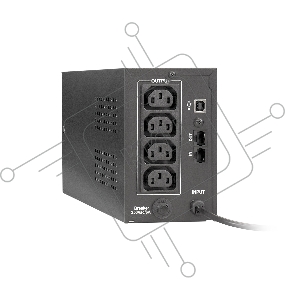 Источник бесперебойного питания ExeGate EP285542RUS Power Back BNB-650.LED.AVR.C13.RJ.USB <650VA/360W, LED, AVR,4*IEC-C13, RJ45/11, USB, Black>