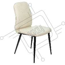 Стул для кухни Бюрократ KF-3 эко.кожа слоновая кость Orion-10 металл черный на ножках (KF-3/OR-10) Стул для кухни Бюрократ KF-3 эко.кожа слоновая кость Orion-10 металл черный на ножках (KF-3/OR-10)