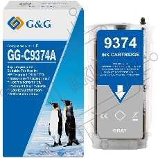 Картридж струйный G&G GG-C9374A серый (130мл) для HP Designjet T610/T770/T790eprinter/T1300eprinter/T1100