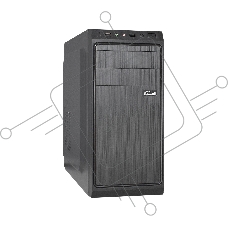 Компьютерный корпус Miditower ExeGate XP-401 Black, ATX, <XP450, Black,120mm>, 2*USB, Audio