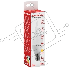 Лампа светодиодная Hiper THOMSON LED TAIL CANDLE 8W 640Lm E14 3000K TH-B2027