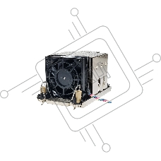 Кулер для сервера Ablecom LGA4189 серебристый, 60 мм, алюминий/медь, 1100 об/мин, 56 дБ, 4 pin, 295 Вт, 64 мм