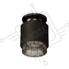 Светильник Ambrella Light XS7511062 SBK/PBK/BK черный песок/черный полированный/тонированный MR16 GU5.3 (N7926, C7511, N7192)