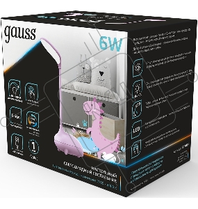 Светильник Gauss Qplus GTL701 (GT7014) настольный LED розовый 6Вт