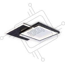 Светильник Ambrella light FA7723 WH/BK белый/черный 3000K-6400K 82W 500*500*70 (ПДУ РАДИО 2.4G)